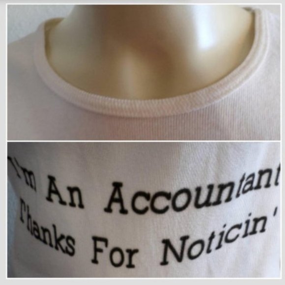 Eeyore I'm an accountant Thanks for noticin' Tee Shirt T-Shirt Winnie the Pooh - Picture 6 of 7